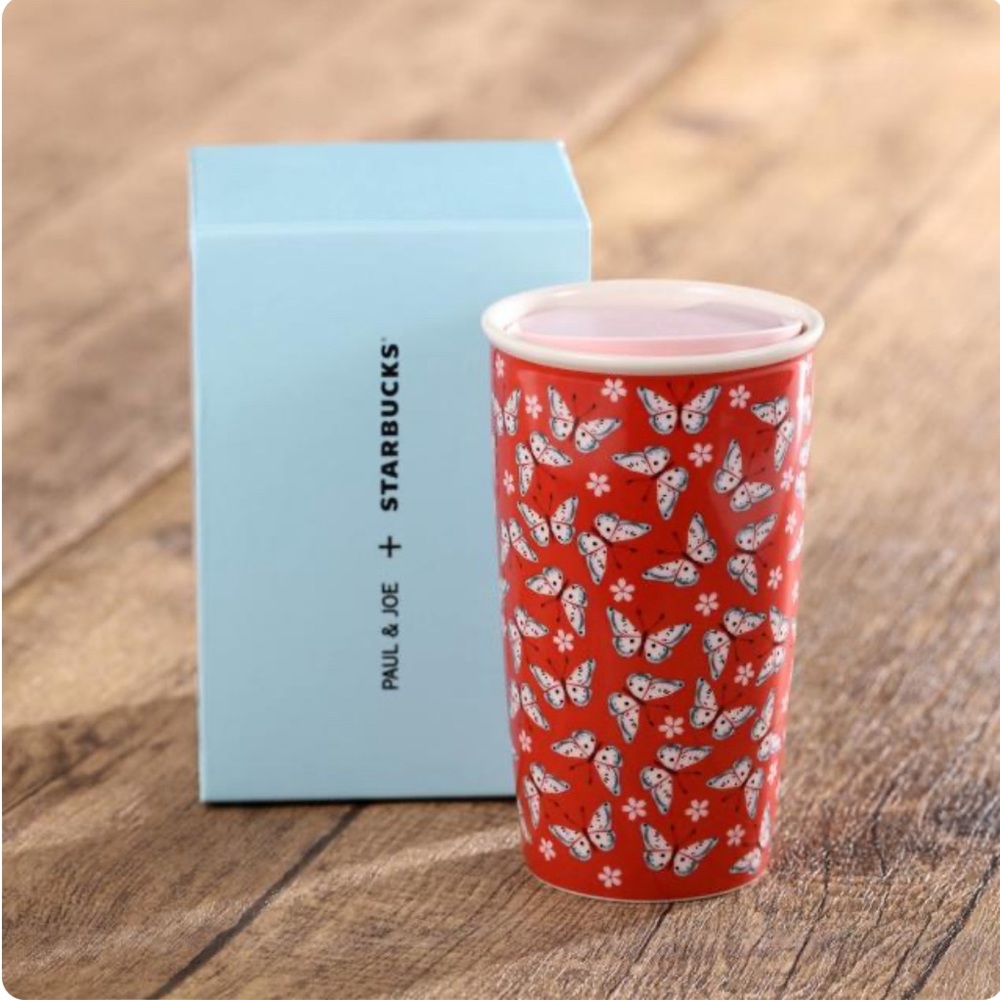 LIMITED EDITION Paul & Joe x Starbucks Butterfly 12oz. double-wall mug